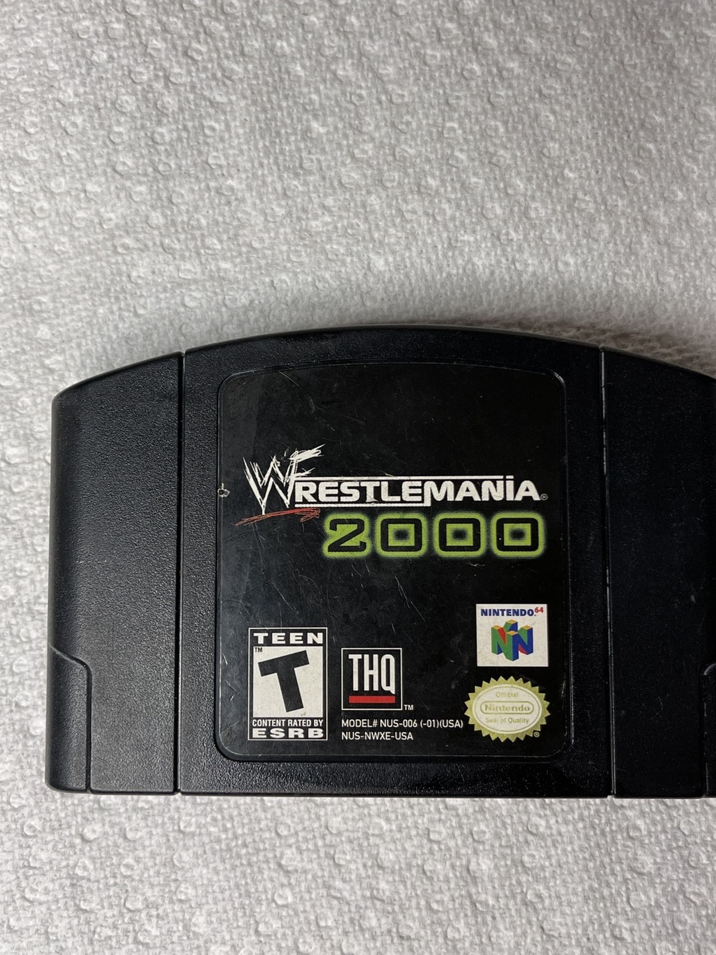 WWF Wrestlemania 2000 (Nintendo 64, 1999) Authentic N64 cart WWE