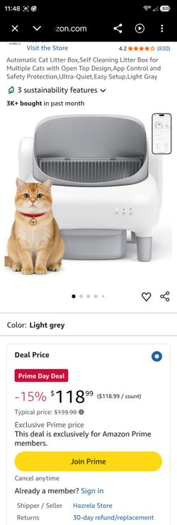 Automatic cat litter box.