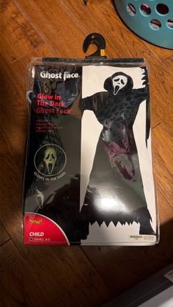Child’s Glow in the Dark Ghost Face Costume Small (4/6)