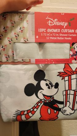 Christmas Disney Shower Curtain New