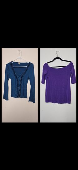 2 Large Dress Up Women's Long Sleeve Tops