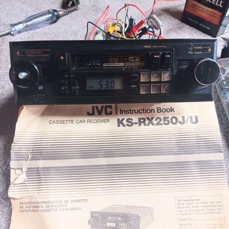 Vtg JVC RX250 CASSETTE