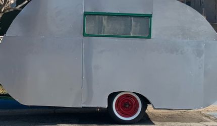 Vintage camping trailer