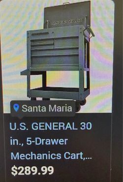 5 DRAWER MECHANICS CART
