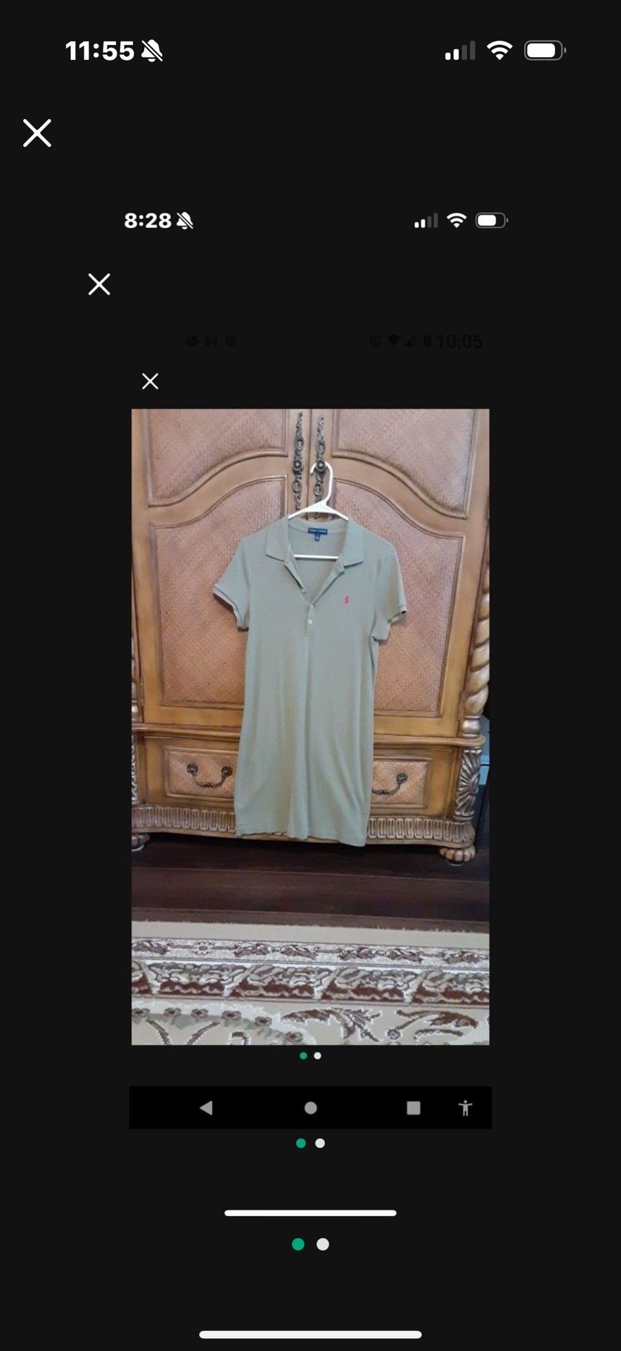 Polo Ralph Lauren shirt dress, Size L(12-14)