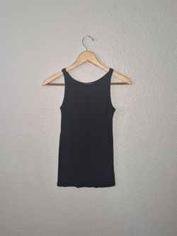 Loft Outlet Plain Black Tank Top Size: Small