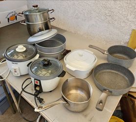 Steamers, Pots,  Pans,  Rice Cookers