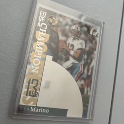 1997 Upper Deck - Dan Marino, Miami Dolphins - NFL No. UD3, Eye Of A Champion