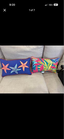 TROPICAL PILLOWS BY HAMPTON BAY $12 each