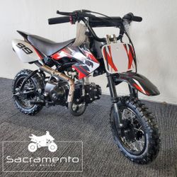 Dirt Bike For Sale in Sacramento! 110cc Fully Automatic Pit Bike – Perfect for New Riders with Speed Governor & Electric Start!