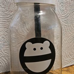 MINI MONSTER  CLEAR GLASS 20 OZ  DRINKING  BOTTLE 