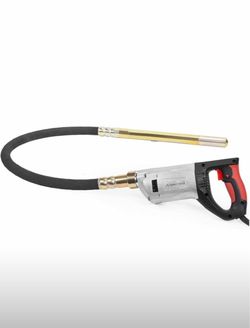 XtremepowerUS 2200W Portable Hand Held Concrete Vibrator Electric 5" ft Long Shaft Construction Mixer Cement Portable Pencil Cement Vibrarator for Rem