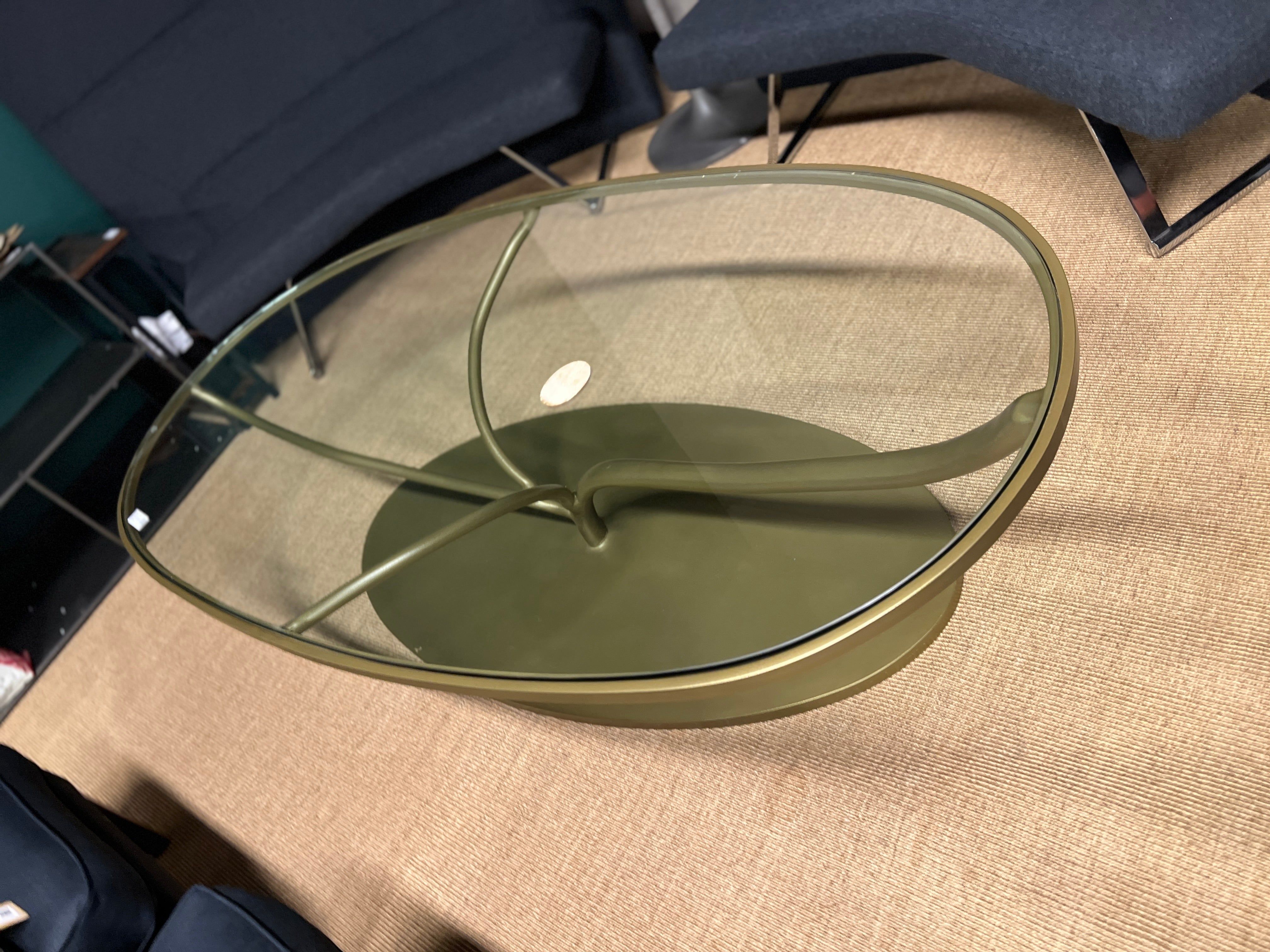 Oval Vine  Metal Coffee Table