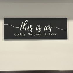 “This is Us” Canvas Wall Art