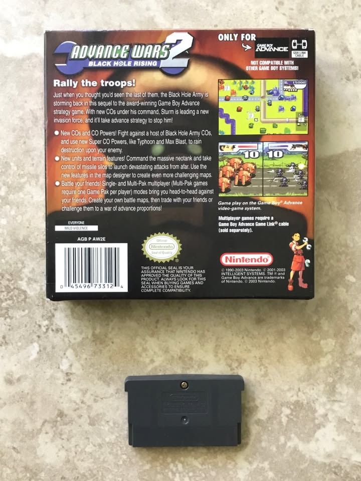 Vintage Nintendo Game Boy Advance Advance Wars 2: Black Hole