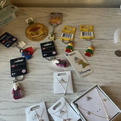 Disney Necklaces , Charms , Keychains. All For 45