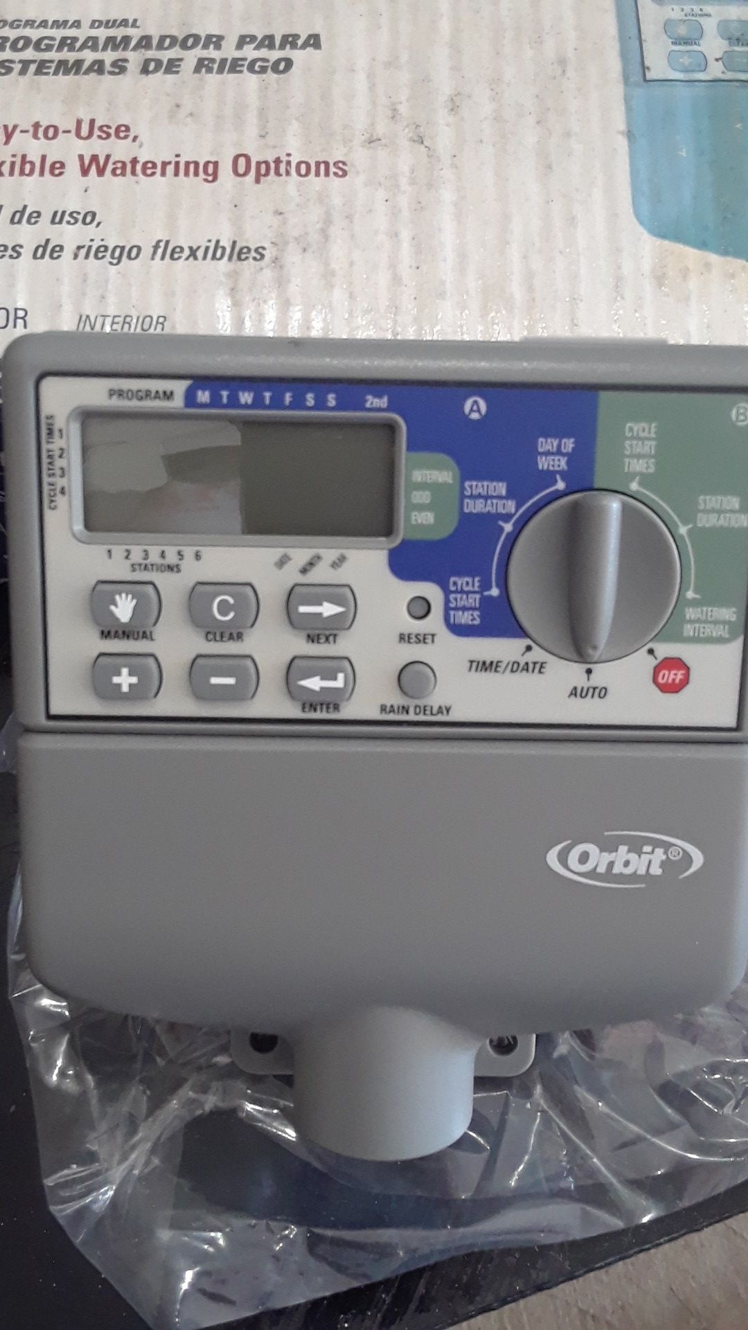 Sprinkler timer, Orbit, 6 station