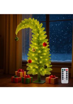5.5 FT Lime Green Christmas Tree