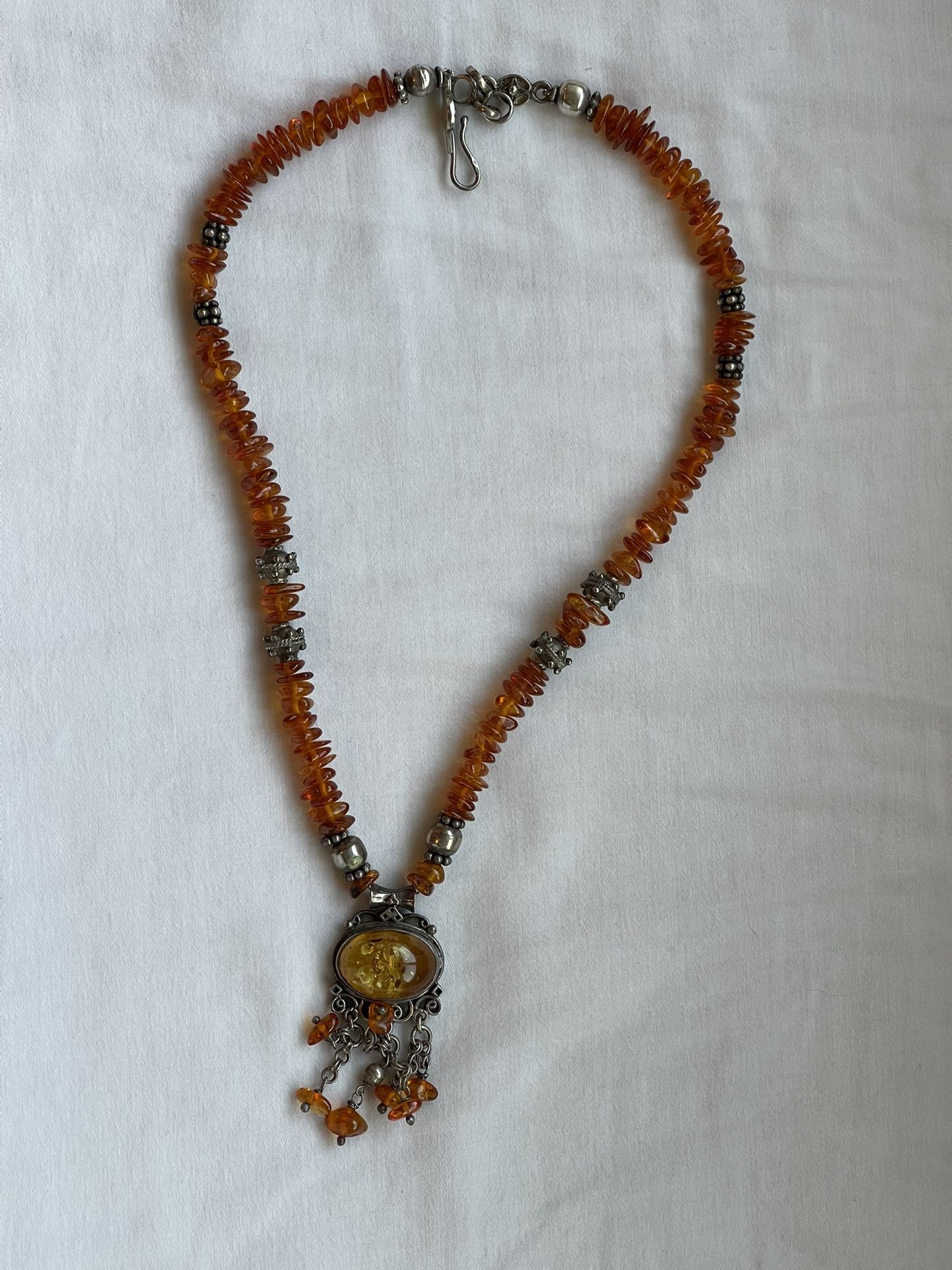 Tiger Eye Sterling Silver Necklace