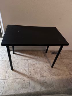 Black IKEA Desk