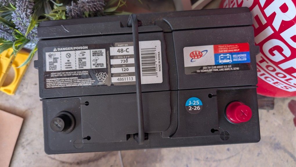 47C Car Battery 738 CCA