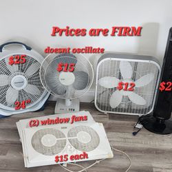 FANS FANS FANS READ DESCRIPTION 