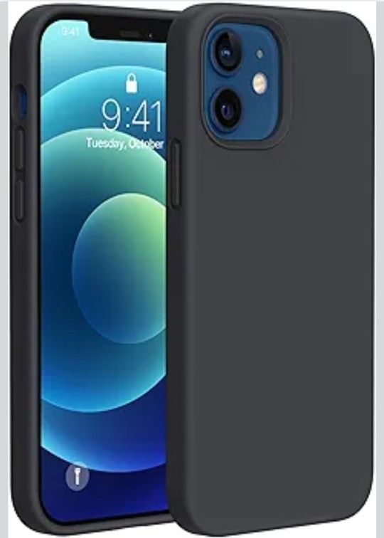 Miracase Compatible with iPhone 12 Case and iPhone 12 Pro Case, Liquid Silicone Gel Rubber Full Body Protection Shockproof Drop Protection Phone Case