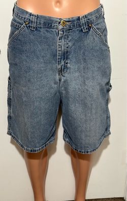 Lee Men's Blue Denim Carpenter Shorts