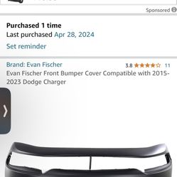 2015-2023 Dodge Charger Front Bumper 