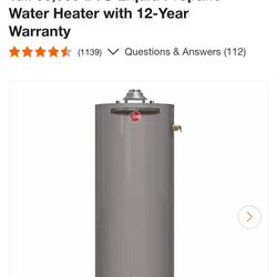 40 gal propane water heater.  (Used 4 months) Brand new!