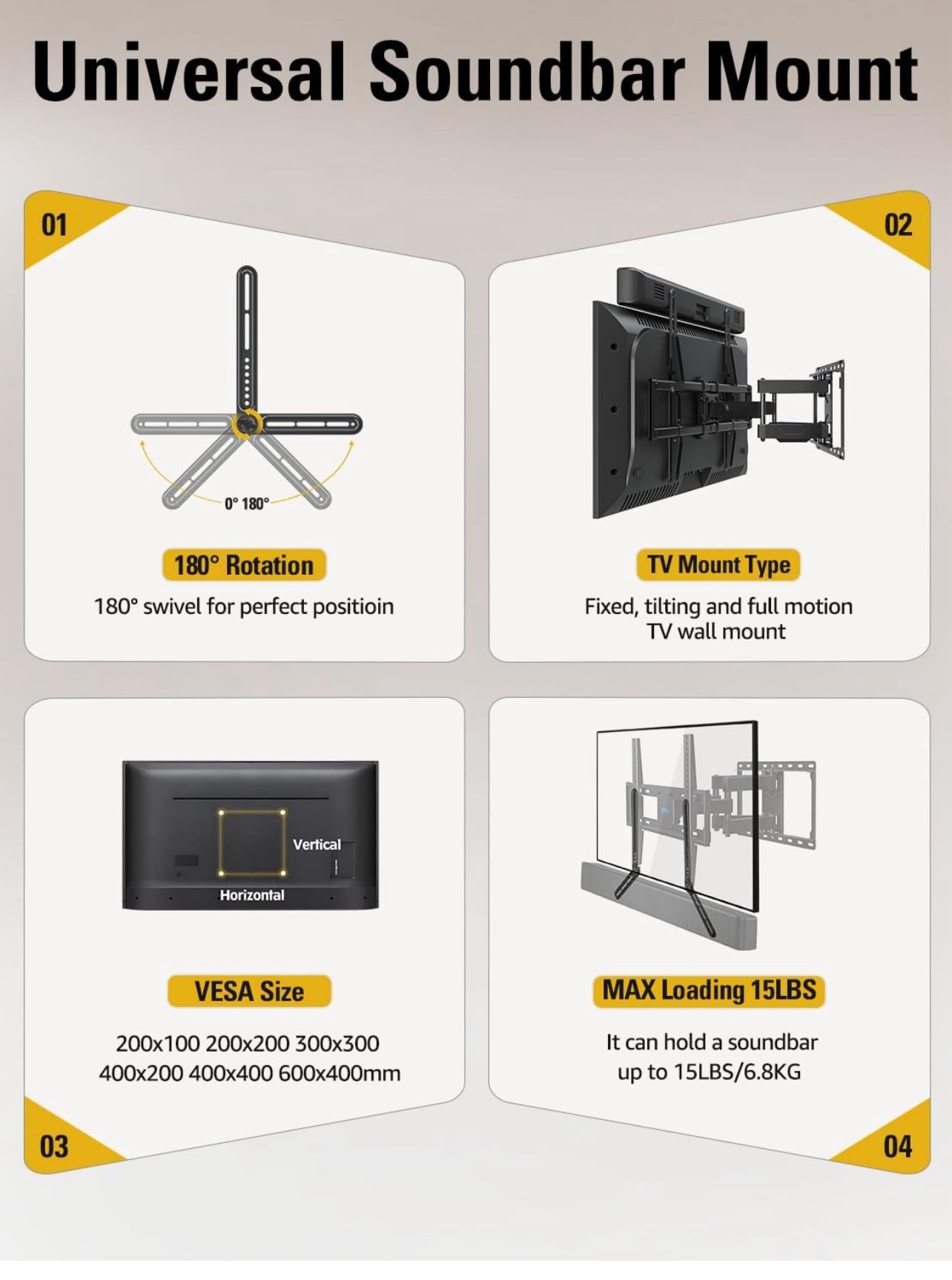 Sound Bar Mount