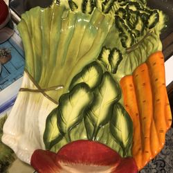 Judy Phipps Gardens Party Vegetable Serving Dish 