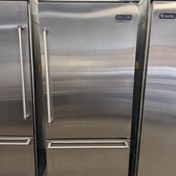 Viking 36” Stainless Steel Built In Refrigerator Bottom Freezer 
