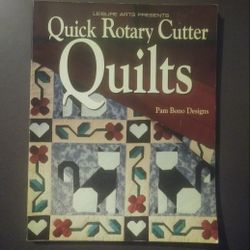 Quick Rotary Cutter Quilts Leisure Arts Pam Bono Designs Softcover Book 1994 Vintage Collectible