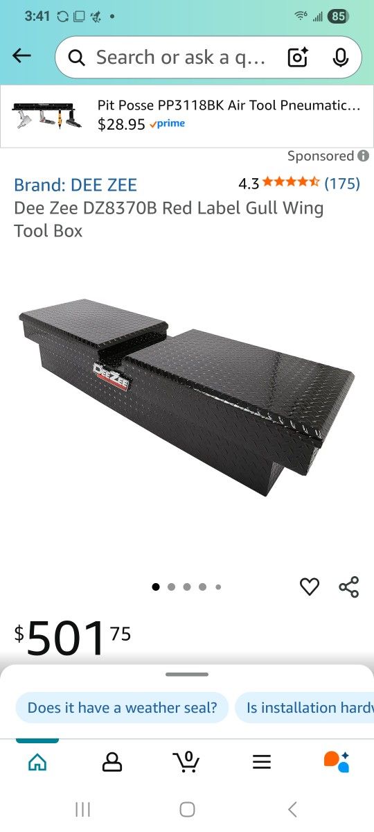 DeeZee Low Profile Tool Box