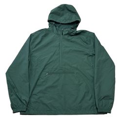 Sport-Tek Men’s Green JST66 Packable Anorak Half Zip Pocketed Jacket Size XL