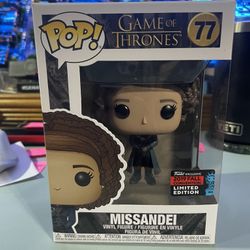 Funko Pop Television HBO Game Of Thrones #77 Missandei 2019 NYCC Fall Convention Exclusive Limited Edition