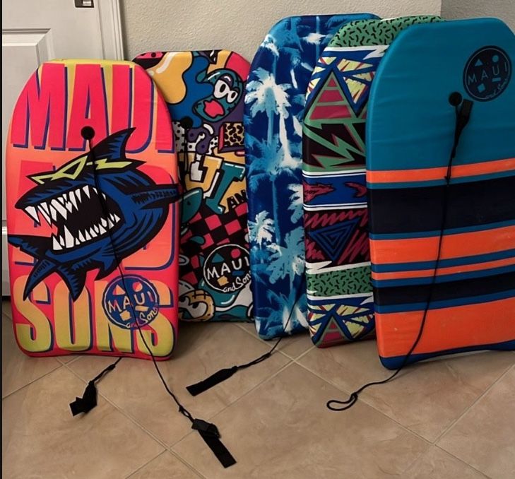 5 Boogie Boards By Maui