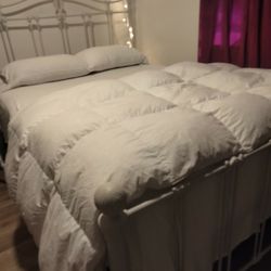 Wrought Iron Queen Bed Frame And Box Spring.