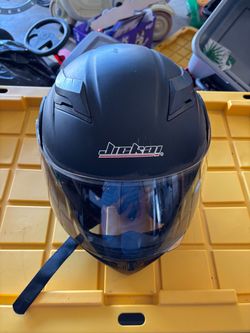 Jiekai Matte Black Full-Face Motorcycle Helmet