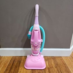 Battat Play Circle 2-in-1 Toy Vacuum Cleaner Pink Pretend Play Vacuum *Great Bridge*