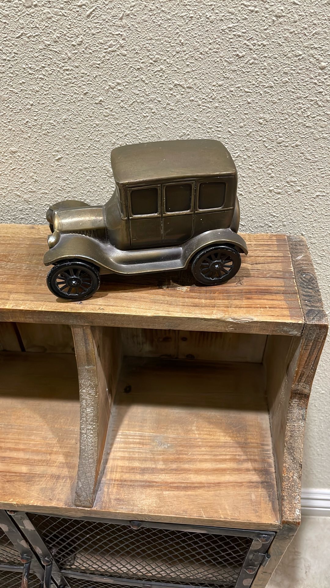 Small Diecast Vintage Car Piggy Bank.