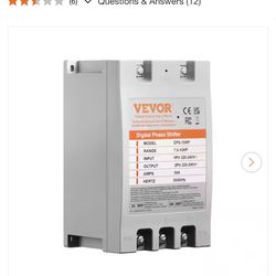 3 Phase Converter 10HP 30 Amp 220-Volt 1 Phase to 3 Phase Digital Phase Shifter for Residential and Light Commercial Use