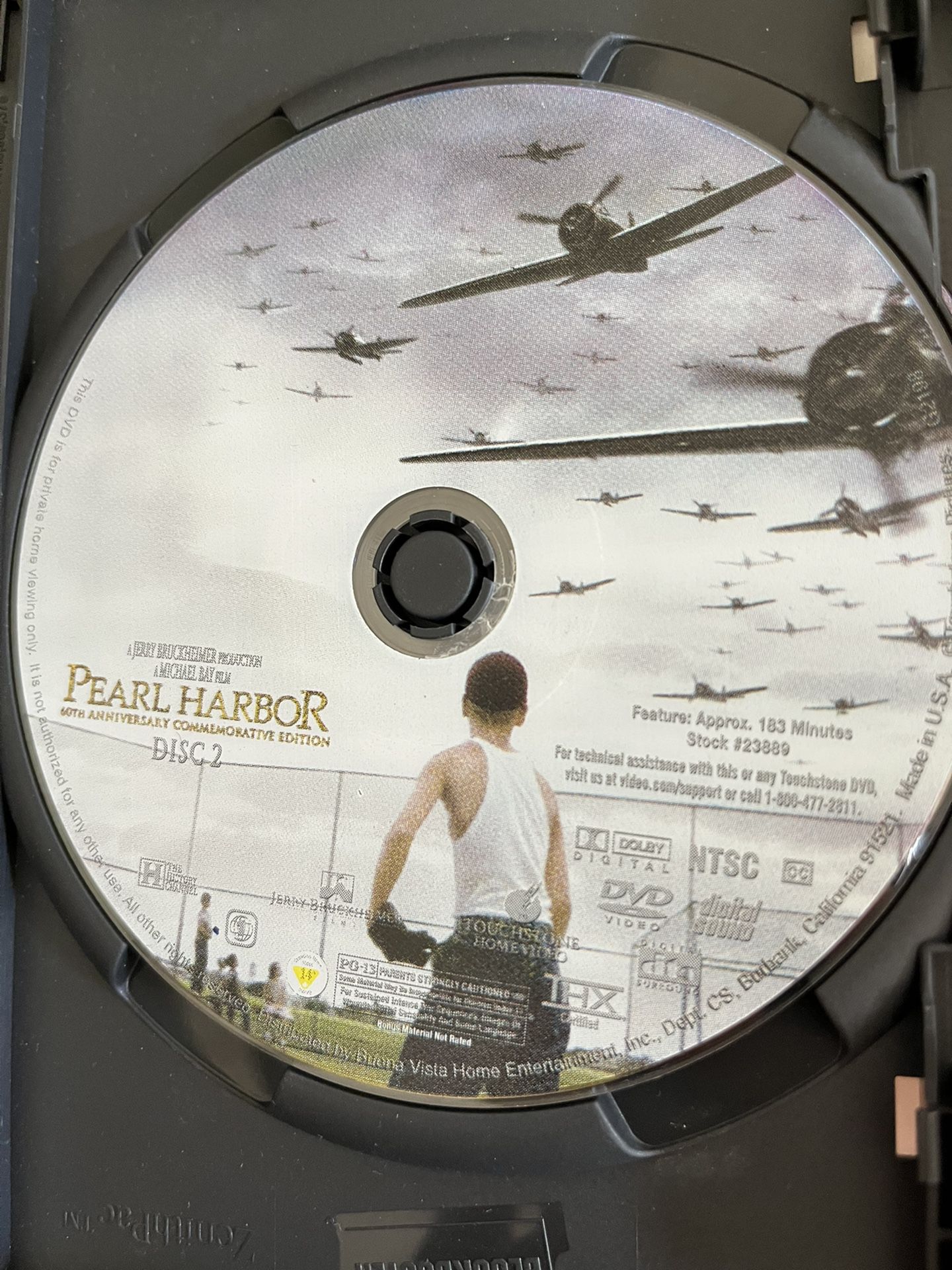 Pearl Harbor DVD With Anniversary Commemorative Edition PG 13 for