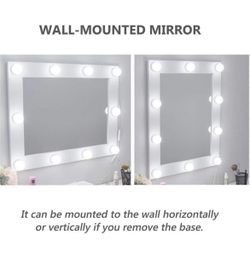White Vanity with lights
