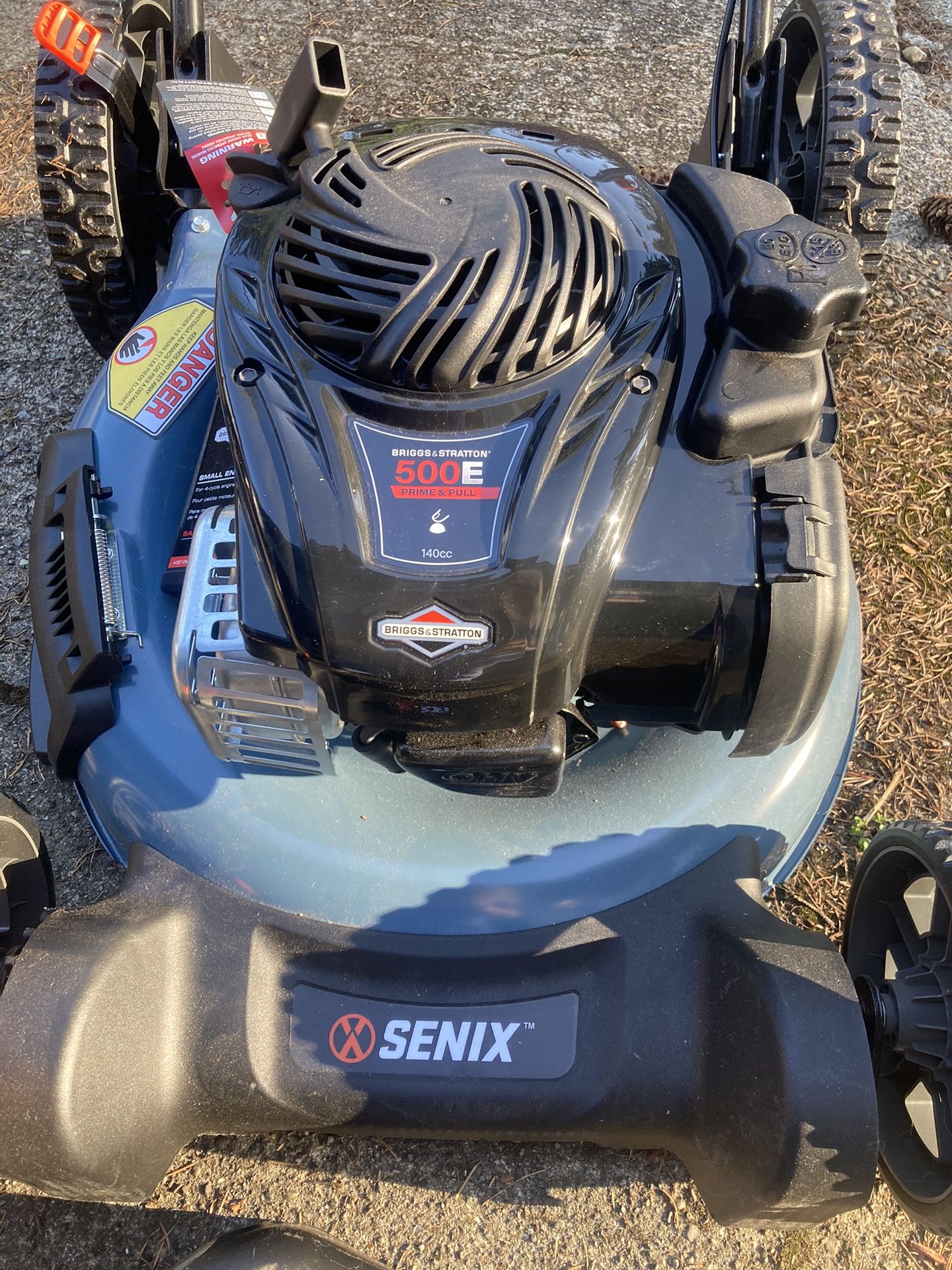 New Senix 21” Gas Push Lawn Mower 140cc 4 Cycle Briggs And Stratton Engine