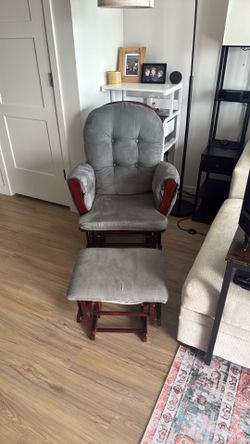 Rocking chair and footrest