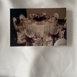 456 Ivory Satin Chair Covers!!! Great For Wedding And Parties!!!