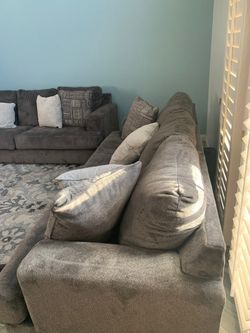 Ashely furniture microphiber special ordered 2 cushion couch