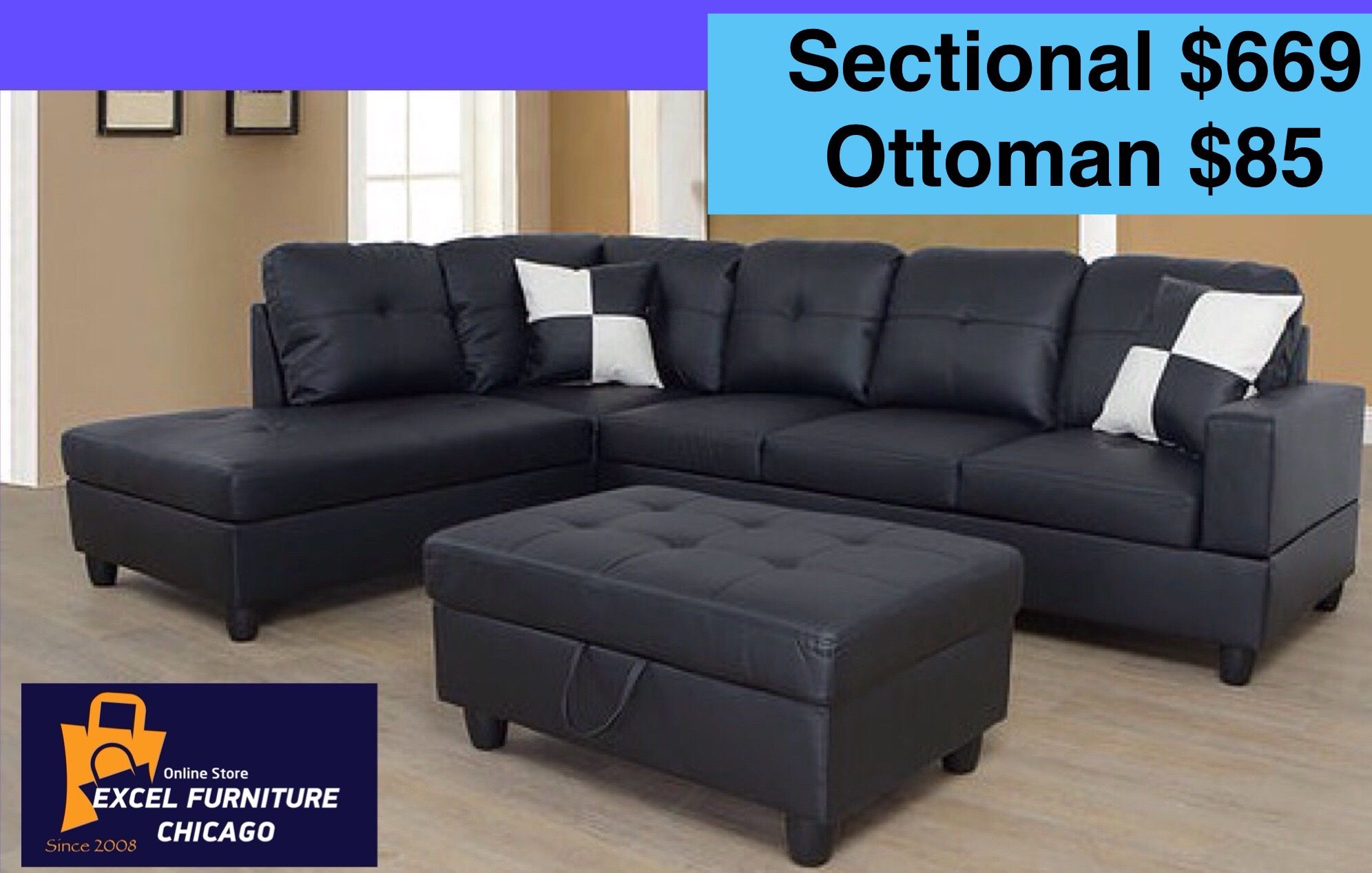 💫FREE DELIVERY💫Brand New Sectional Sofa Couch
